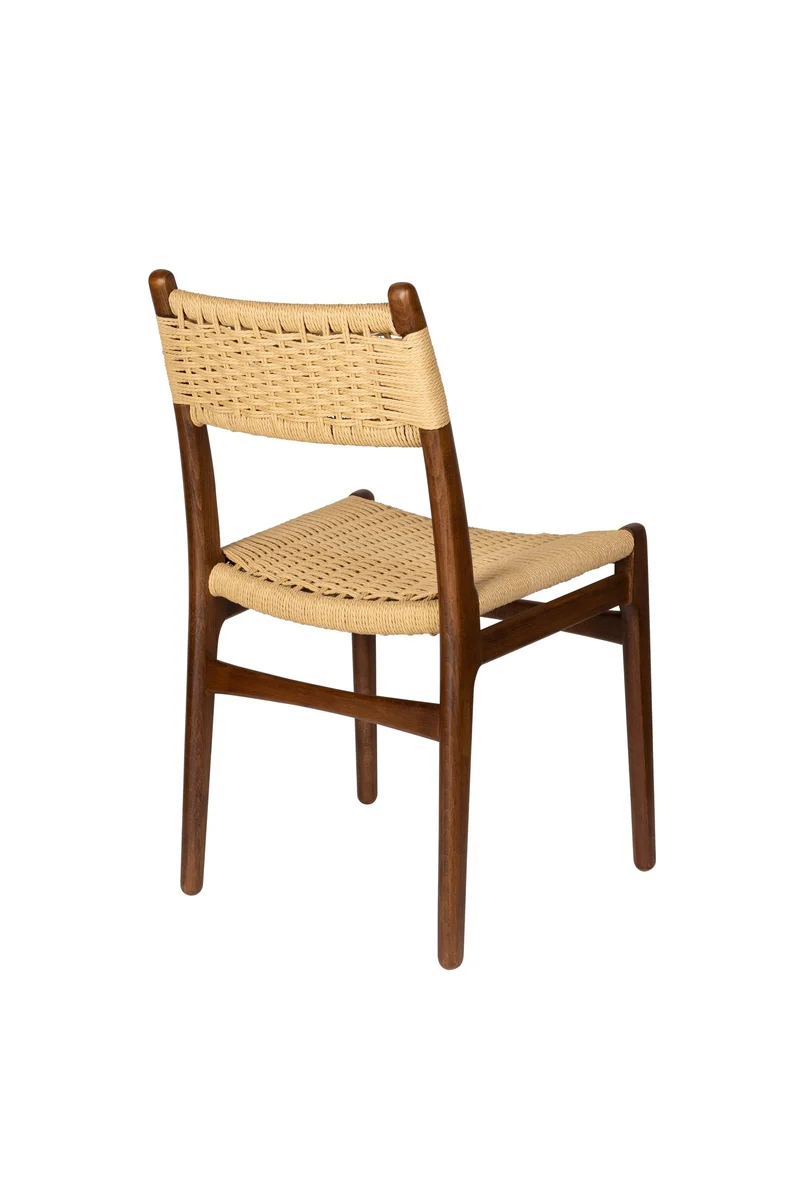 Dutchbone Stuhl Cecile – Nussbaum, Holz, 47,1 × 50,2 × 81,3 cm, 2er-Set
