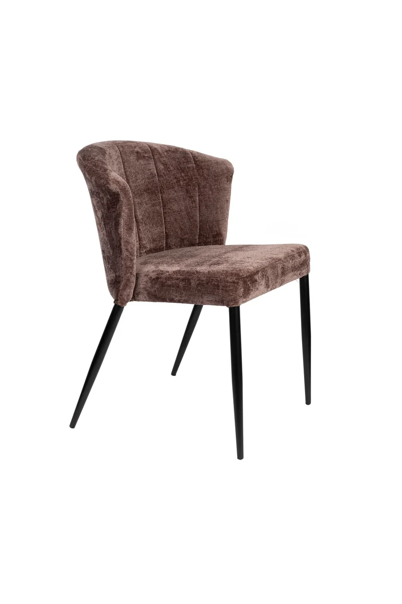 Dutchbone Stuhl Georgia – Lila, Polyester, 62 × 78 cm, 2er-Set