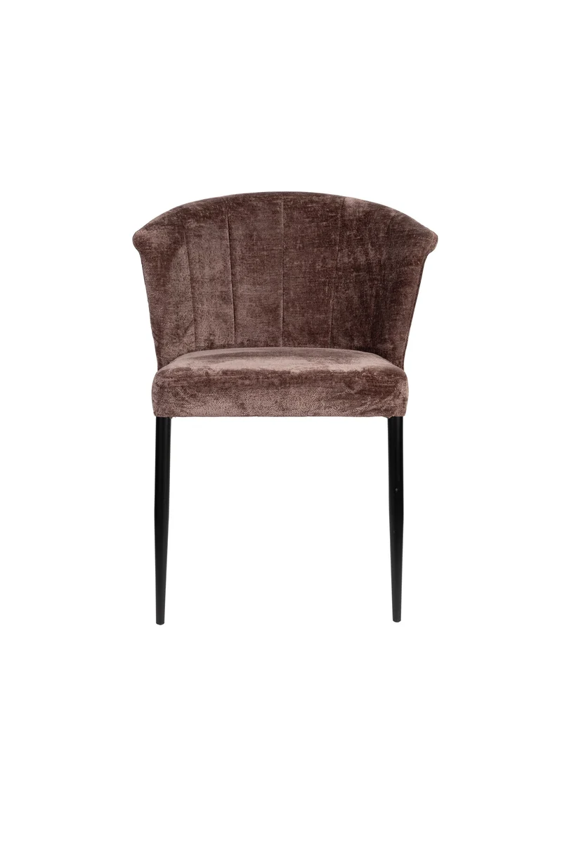 Dutchbone Stuhl Georgia – Lila, Polyester, 62 × 78 cm, 2er-Set