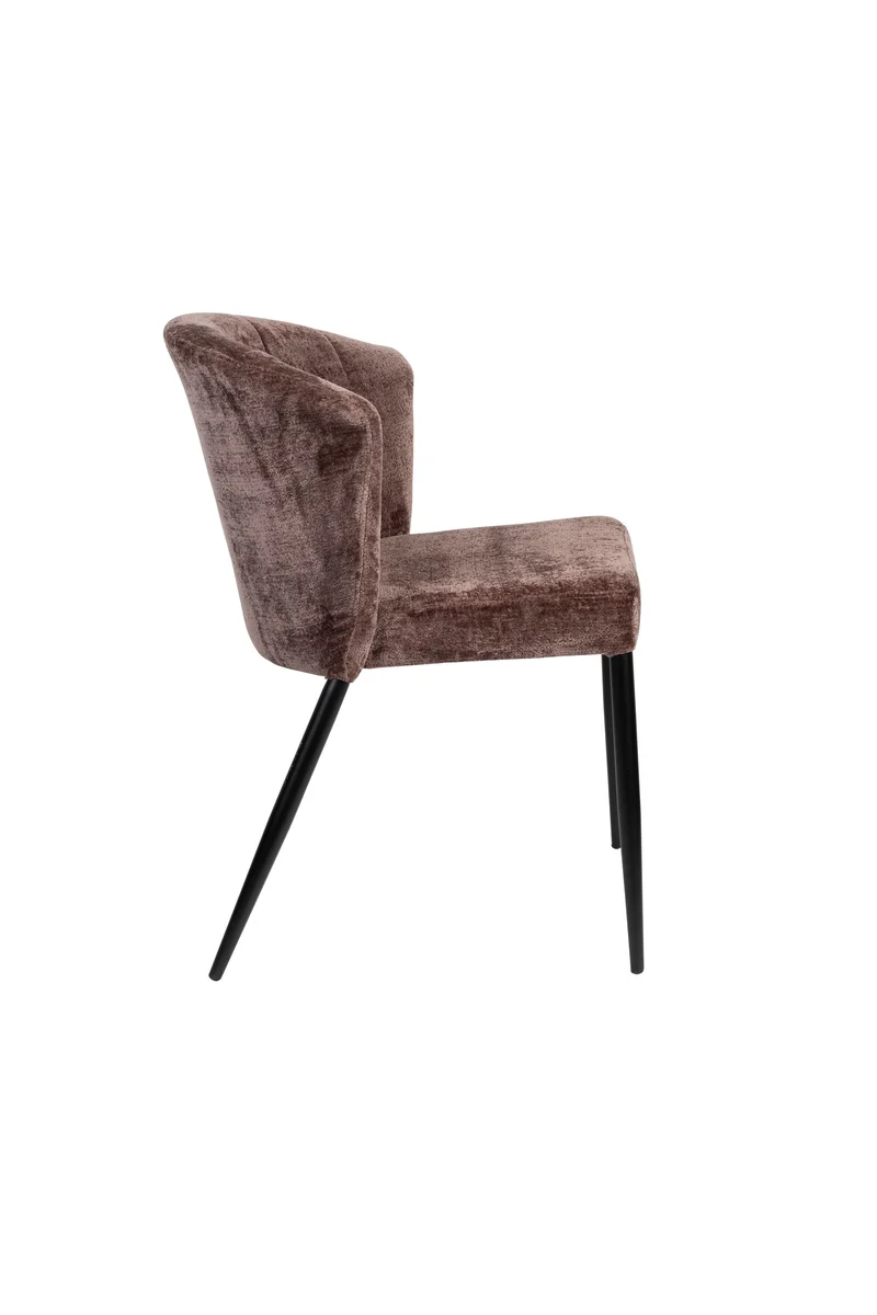 Dutchbone Stuhl Georgia – Lila, Polyester, 62 × 78 cm, 2er-Set