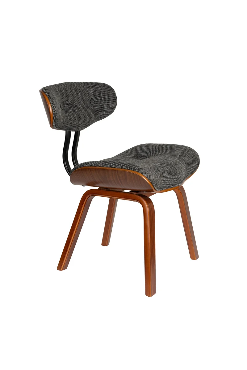 Dutchbone Stuhl Blackwood – Grau, 55,5 × 51 × 78 cm