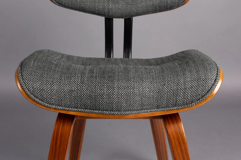 Dutchbone Stuhl Blackwood – Grau, 55,5 × 51 × 78 cm