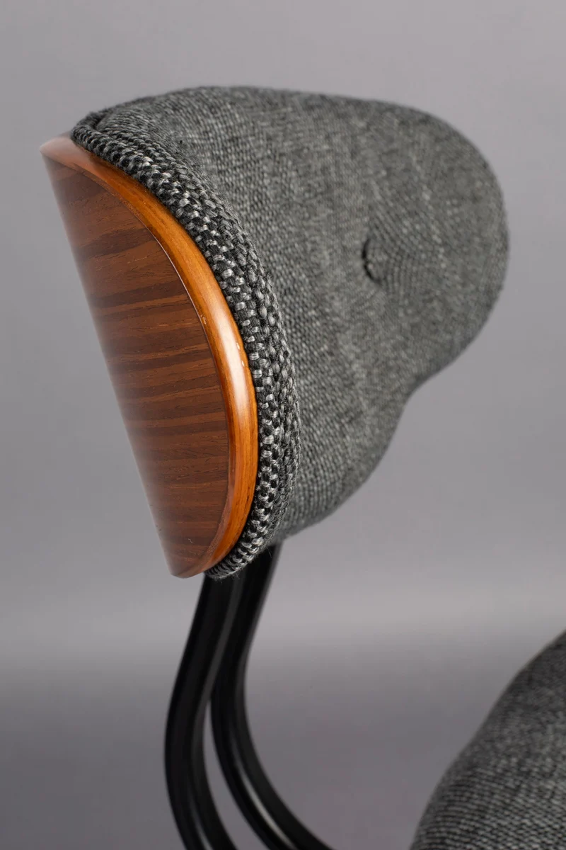 Dutchbone Stuhl Blackwood – Grau, 55,5 × 51 × 78 cm