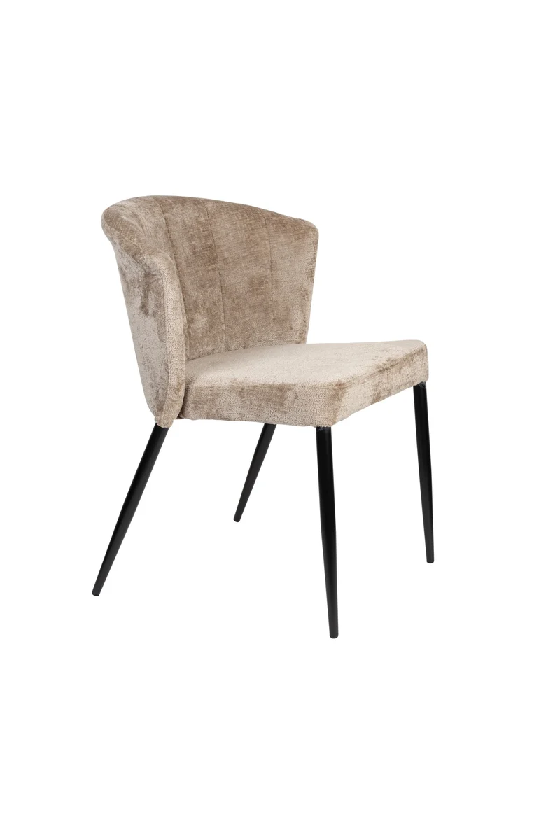 Dutchbone Stuhl Georgia – Beige, Sperrholz, 60 × 62 × 78 cm, 2er-Set