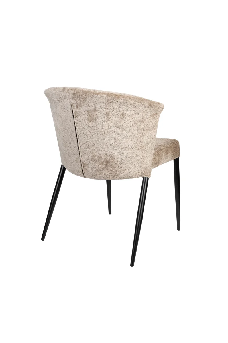 Dutchbone Stuhl Georgia – Beige, Sperrholz, 60 × 62 × 78 cm, 2er-Set