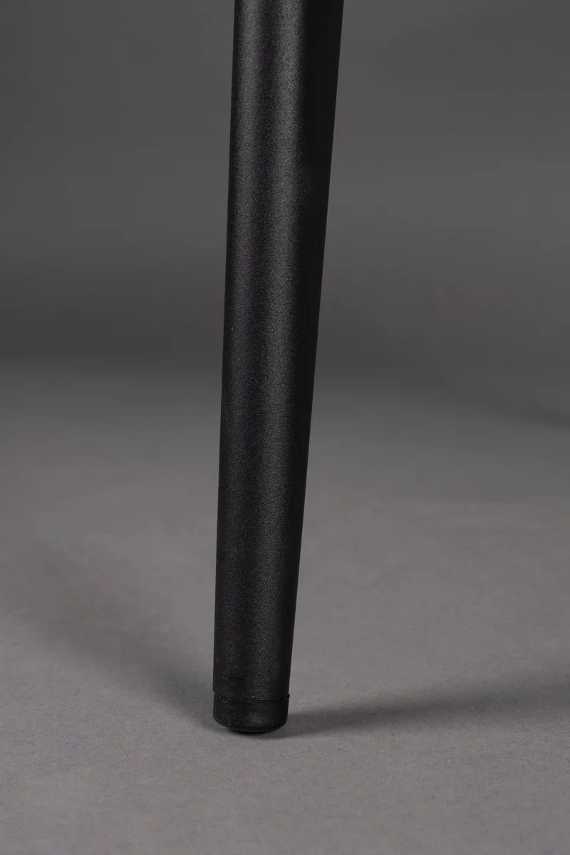 Dutchbone Stuhl Miyo – Schwarz, Stahl, 58 × 55 × 81 cm, 2er-Set