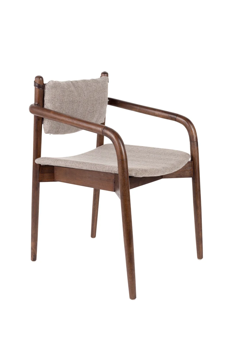 Dutchbone Sessel Torrance – Braun, Stoff, 59 × 55 × 78,5 cm
