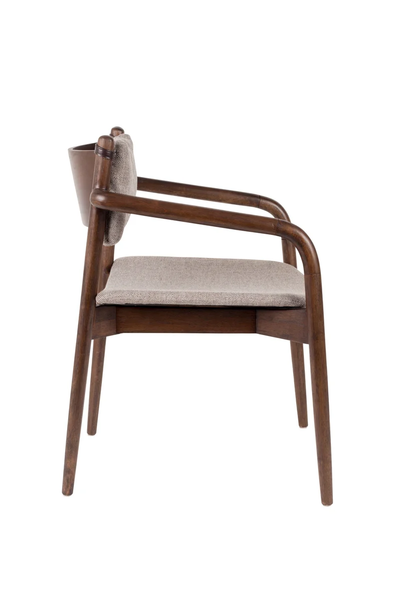 Dutchbone Sessel Torrance – Braun, Stoff, 59 × 55 × 78,5 cm