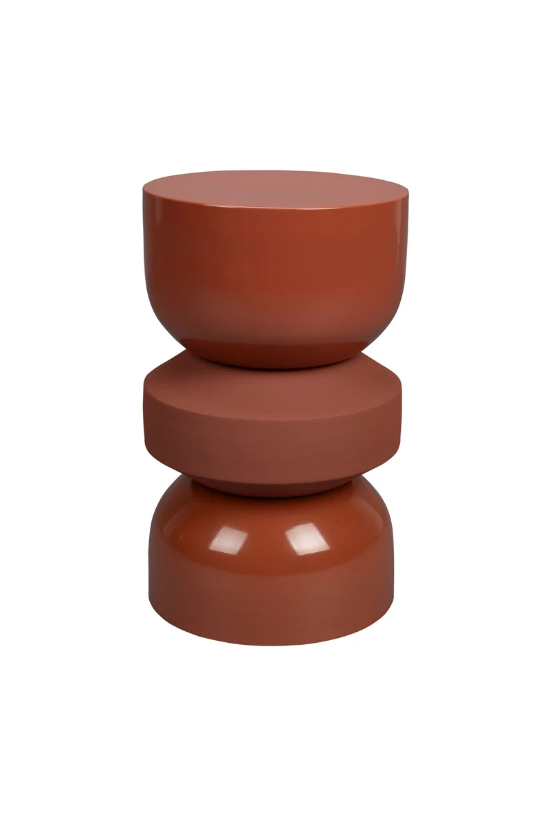 Dutchbone Hocker Apollo Terra – Braun, 29 × 29 × 48 cm