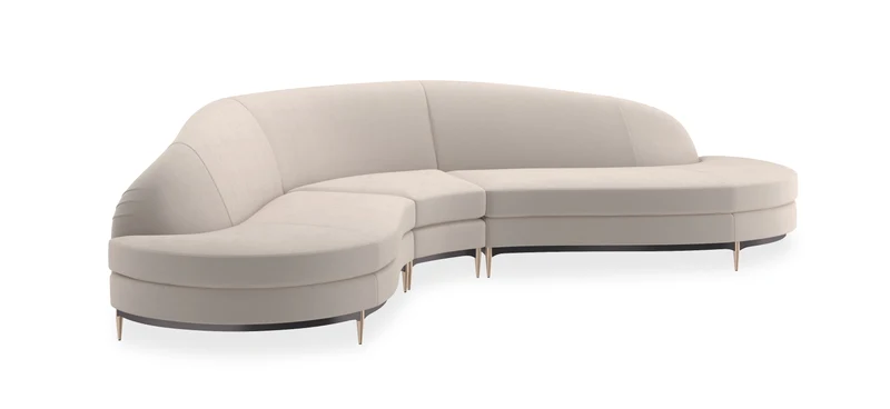 Caracole Three'S Company Chaise Modulsofa Links UPH-424-LH1 von instylior