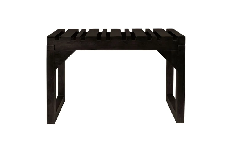Dutchbone Bank Jakub – Schwarz, Holz, 70 × 40 × 45 cm