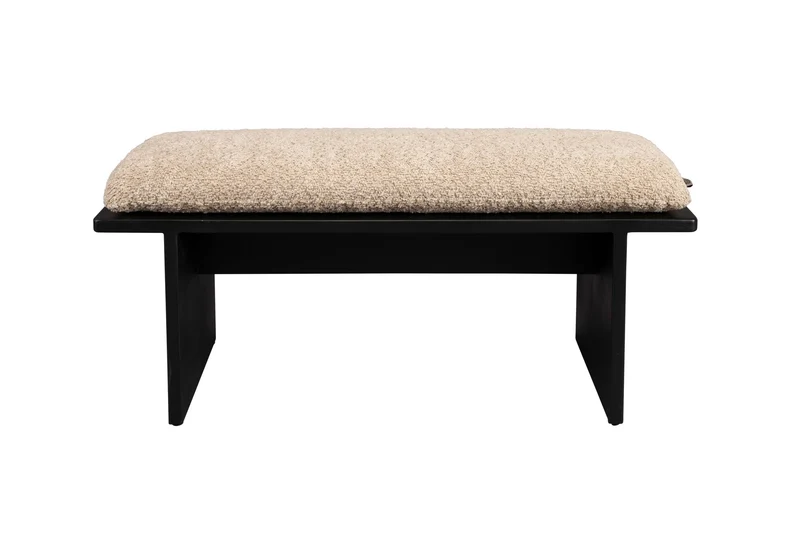 Dutchbone Bank Shiho – Braun, Gummibaumholz, 35 × 85 × 38 cm