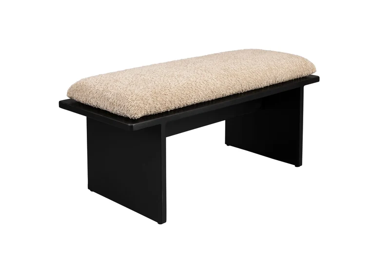 Dutchbone Bank Shiho – Braun, Gummibaumholz, 35 × 85 × 38 cm