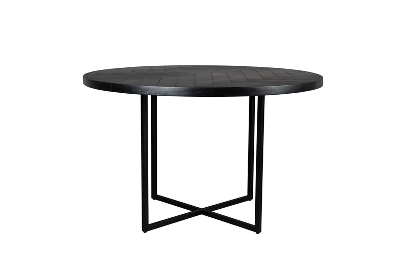 Dutchbone Esstisch Class 120' – Schwarz, Holz, 120 × 120 × 75 cm
