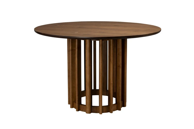 Dutchbone Esstisch Barlet 120' – Nussbaum, Holz, 120 × 120 × 75 cm