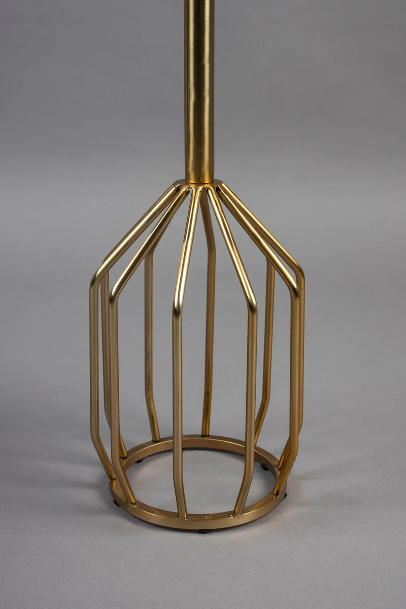 Dutchbone Beistelltisch Salerno M – Gold, Marmor, 25 × 25 × 56 cm