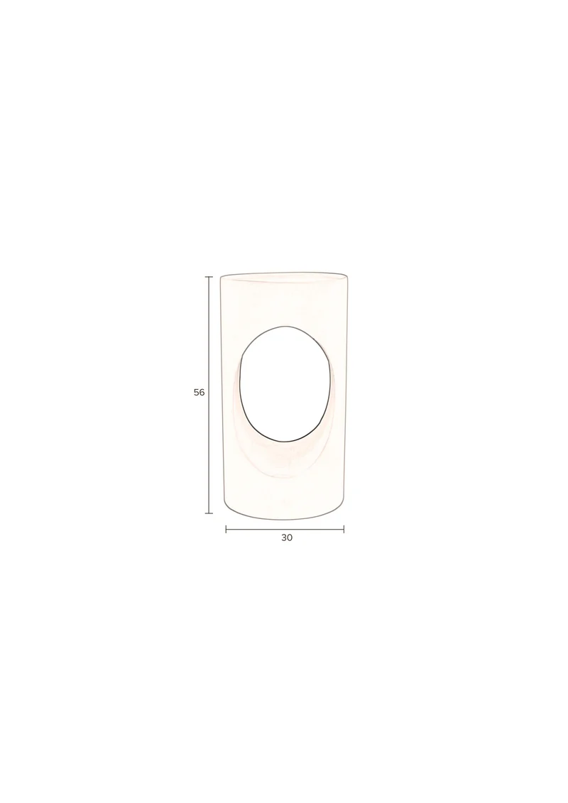 Dutchbone Beistelltisch Sai – Schwarz, Eisen, 30 × 30 × 56 cm
