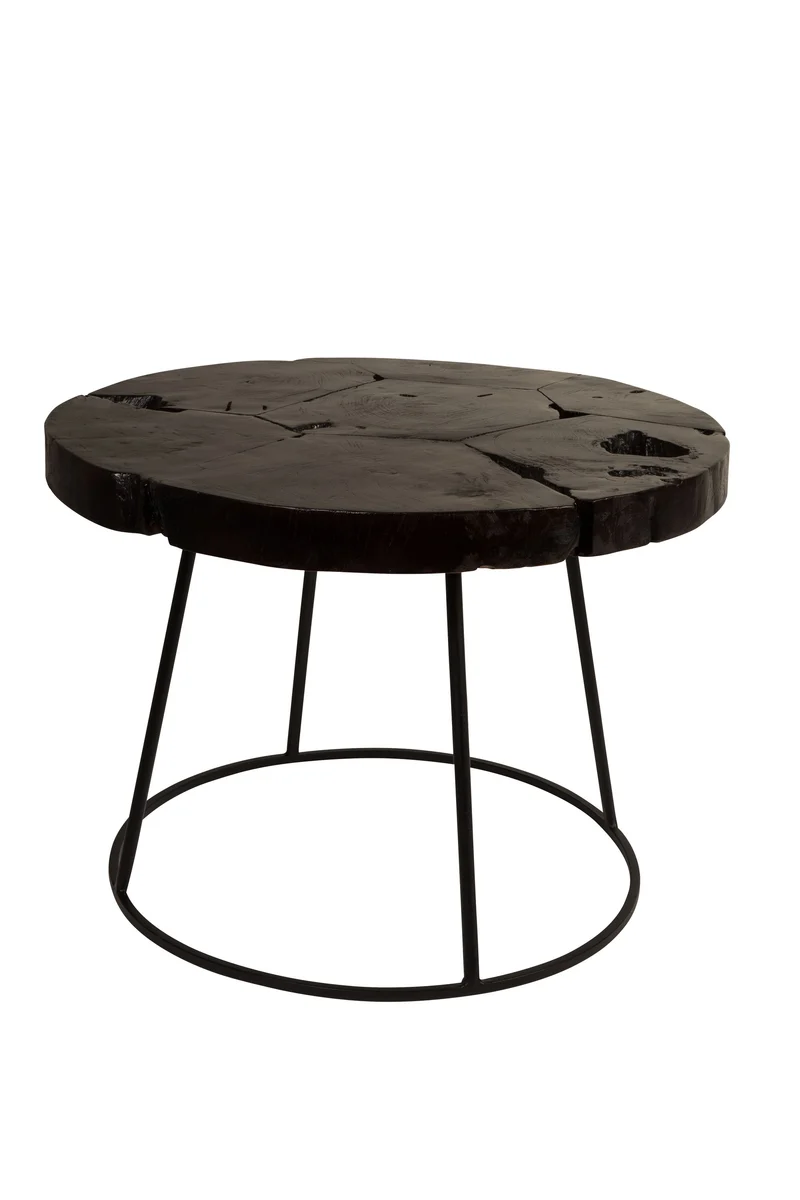 Dutchbone Beistelltisch Kraton Chocolate Black L – Holz, 60 × 60 × 43 cm