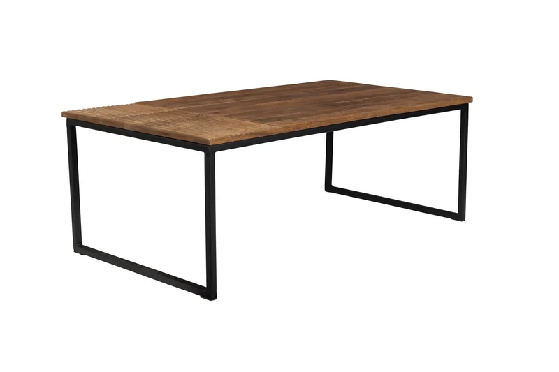 Dutchbone Couchtisch Randi – Schwarz, Mangoholz, 110 × 60 × 41 cm