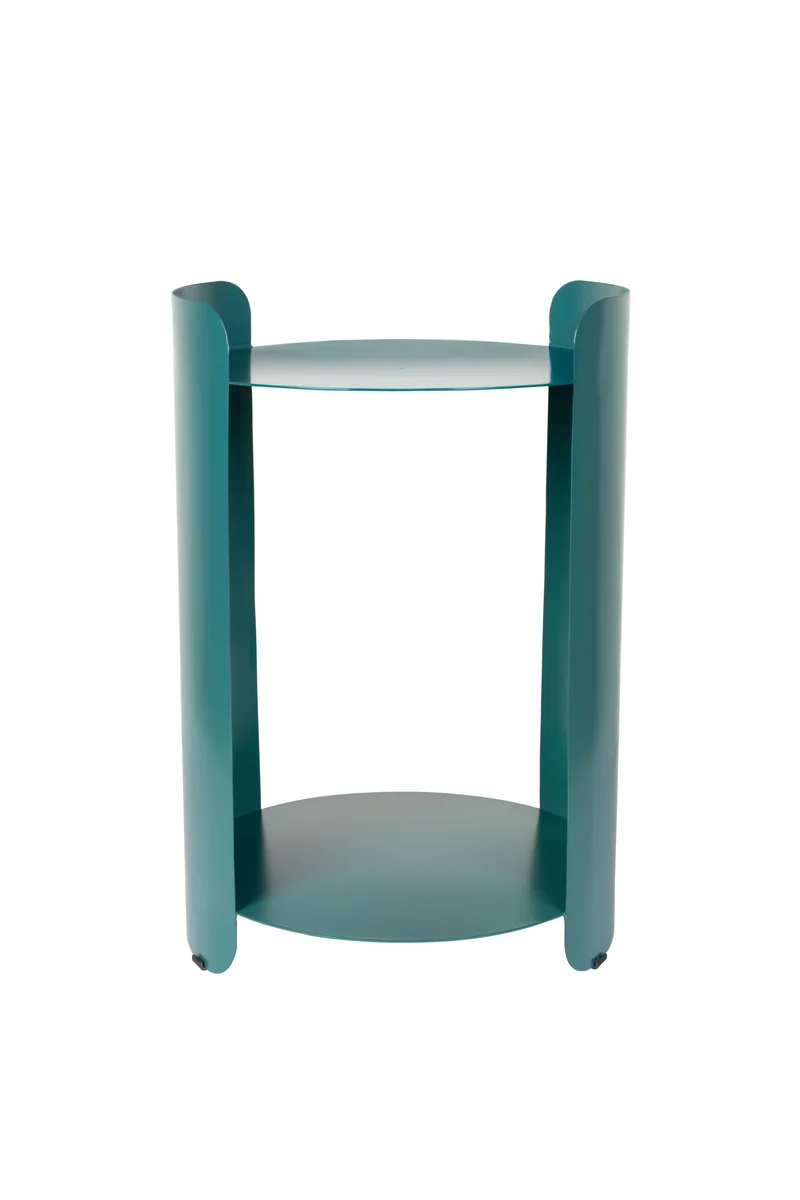 Dutchbone Beistelltisch Navagio – Blau, Metall, 31 × 31 × 46 cm