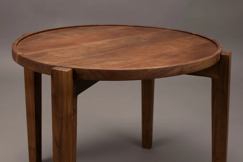 Dutchbone Couchtisch Shane – Braun, Akazienholz, 59 × 59 × 40 cm
