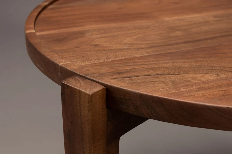 Dutchbone Couchtisch Shane – Braun, Akazienholz, 59 × 59 × 40 cm