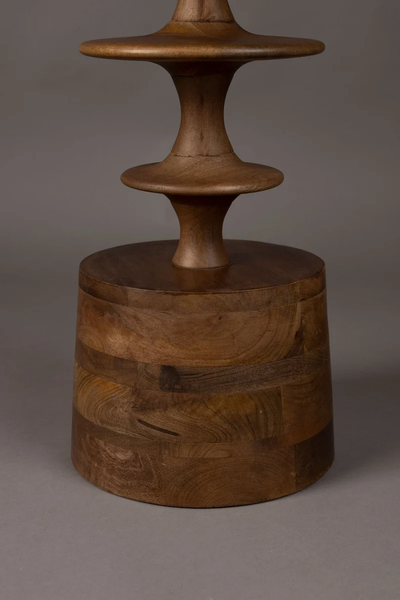 Dutchbone Beistelltisch Cath – Nussbaum, Mangoholz, 46 × 46 × 58 cm
