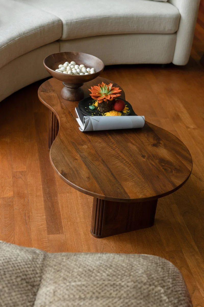 Dutchbone Couchtisch Tilon – Braun, Mangoholz, 110 × 60 × 40 cm