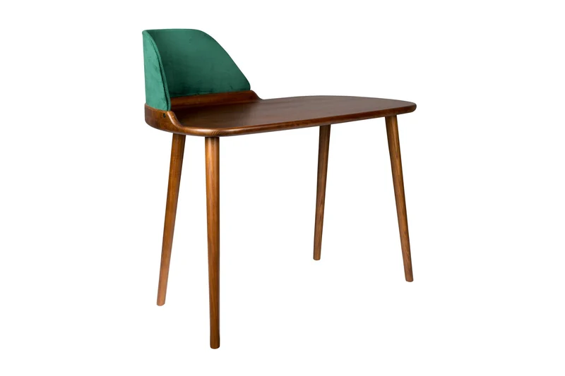 Dutchbone Schreibtisch Finn – Braun, Massives Eschenholz, 110 × 56,5 × 102 cm