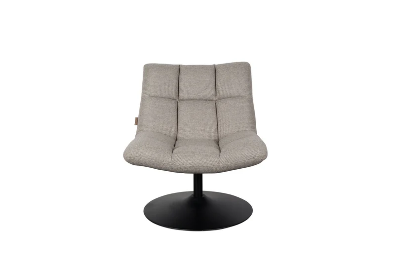 Dutchbone Loungesessel Bar – Hellgrau, Stoff, 66 × 78 cm