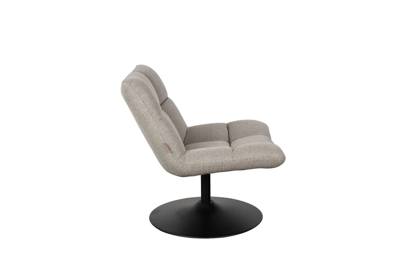 Dutchbone Loungesessel Bar – Hellgrau, Stoff, 66 × 78 cm