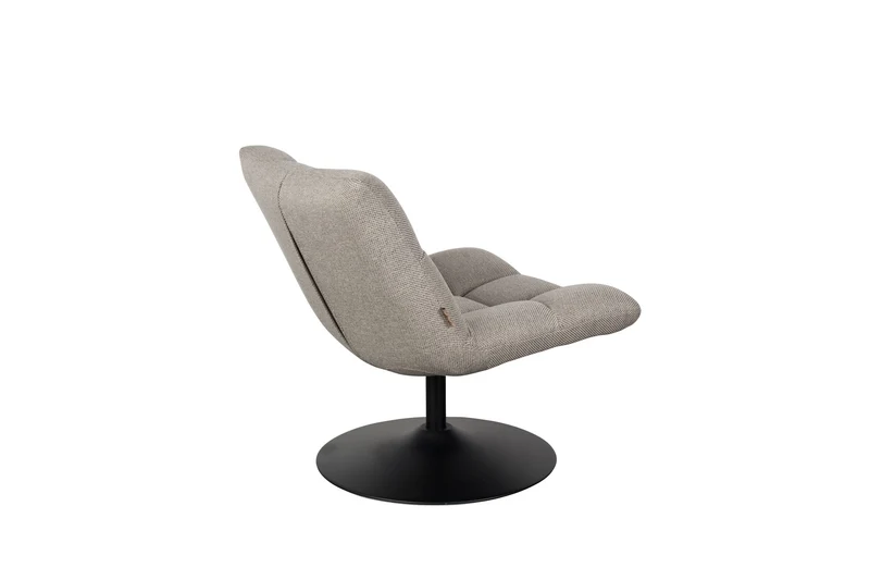 Dutchbone Loungesessel Bar – Hellgrau, Stoff, 66 × 78 cm
