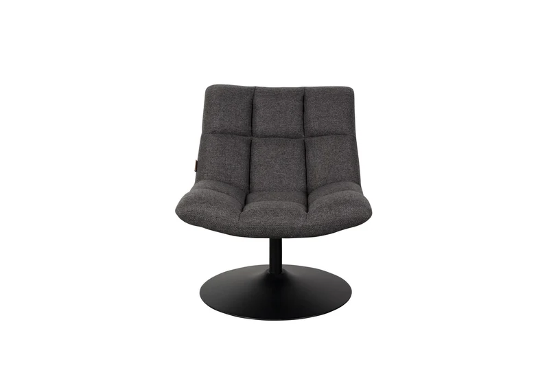 Dutchbone Loungesessel Bar – Dunkelgrau, Stoff, 66 × 78 cm