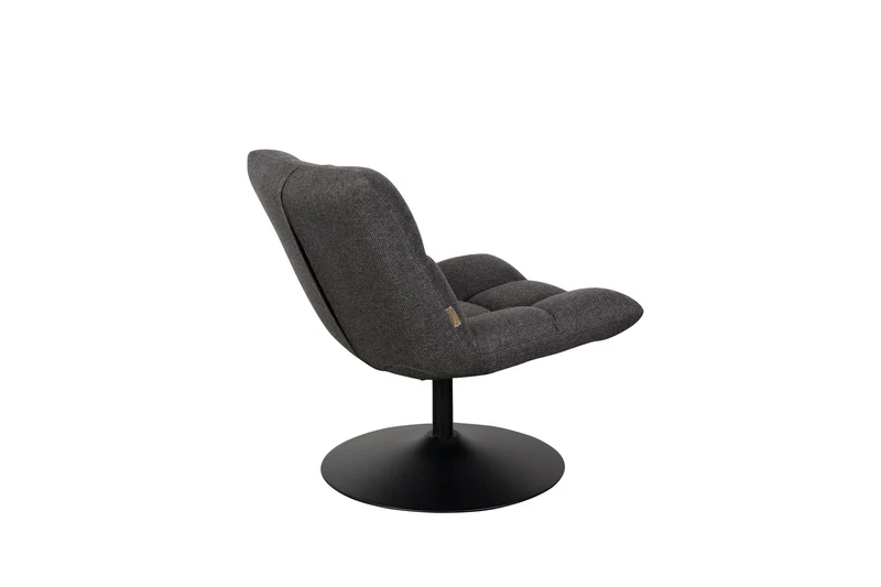 Dutchbone Loungesessel Bar – Dunkelgrau, Stoff, 66 × 78 cm