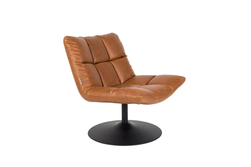 Dutchbone Loungesessel Bar Vintage – Braun, PU-Kunstleder, 66 × 78 cm