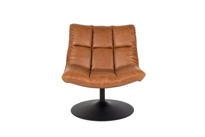 Dutchbone Loungesessel Bar Vintage – Braun, PU-Kunstleder, 66 × 78 cm