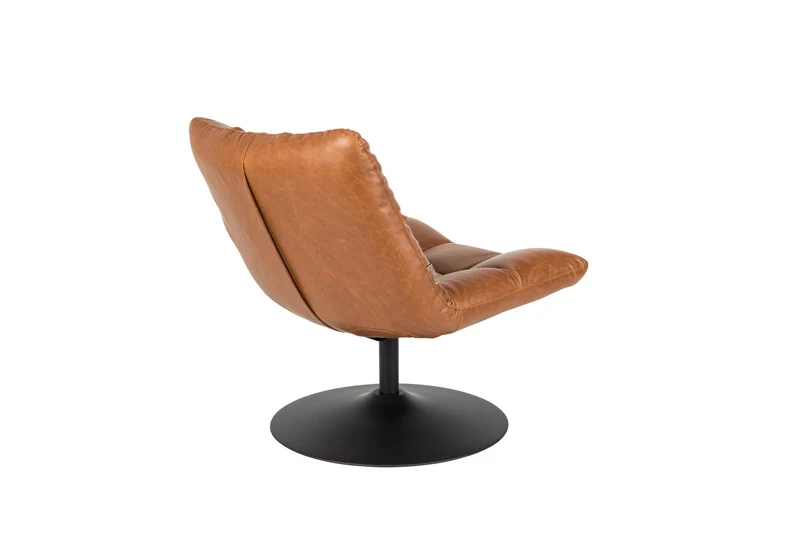 Dutchbone Loungesessel Bar Vintage – Braun, PU-Kunstleder, 66 × 78 cm
