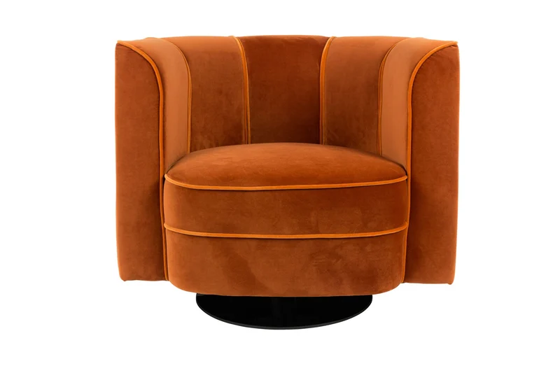 Dutchbone Loungesessel Flower – Orange, Stoff, 74 × 86 × 76 cm