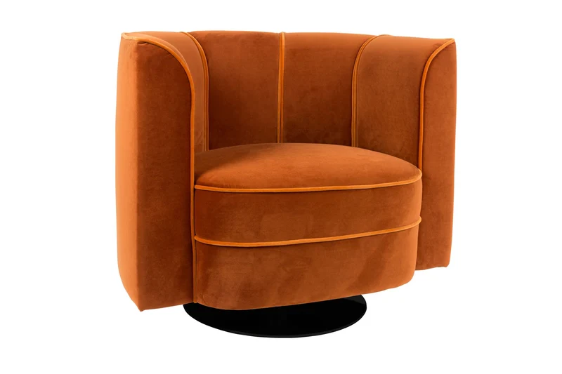 Dutchbone Loungesessel Flower – Orange, Stoff, 74 × 86 × 76 cm