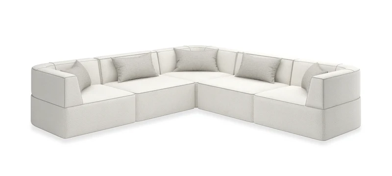 Caracole Marbella Eckelement Modulsofa M150-023-WE1-A von instylior