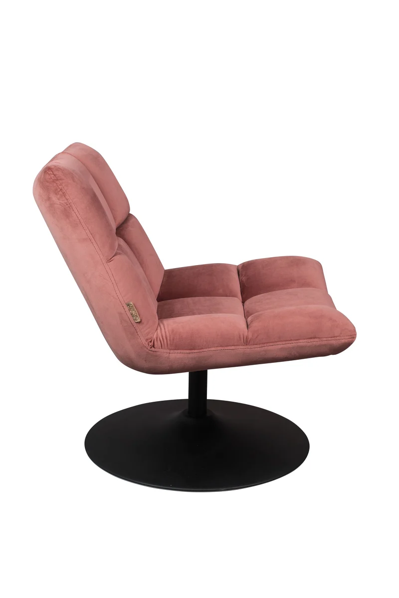Dutchbone Loungesessel Bar Velvet Old – Pink, Stoff, 66 × 78 cm