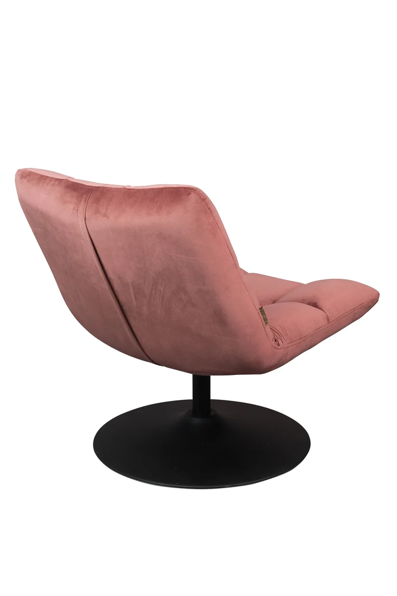 Dutchbone Loungesessel Bar Velvet Old – Pink, Stoff, 66 × 78 cm