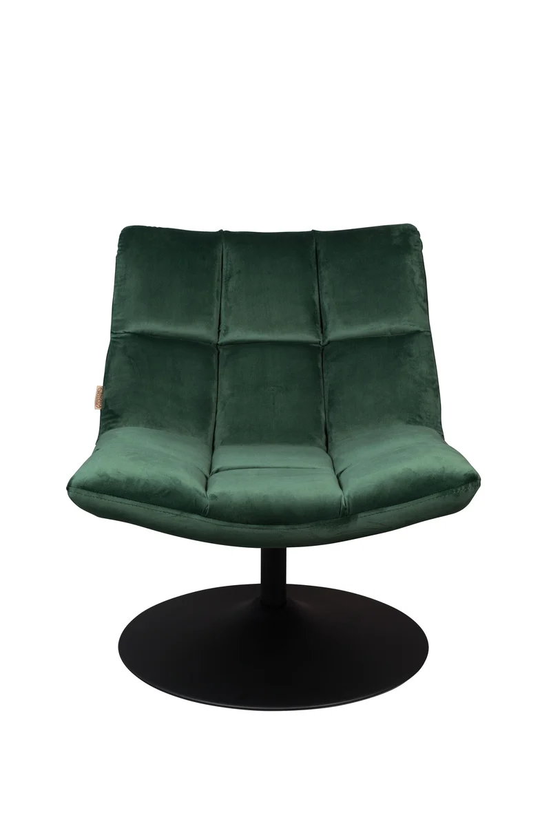 Dutchbone Loungesessel Bar Velvet – Grün, Stoff, 66 × 78 cm