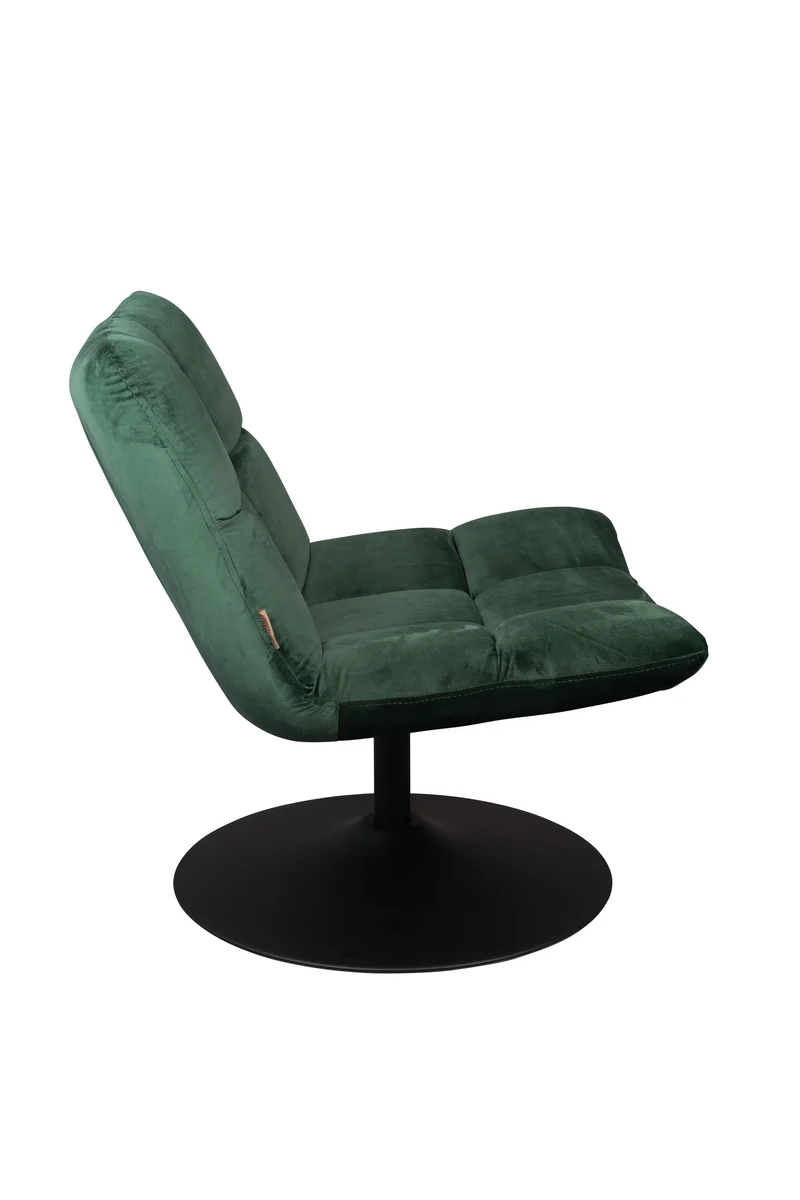 Dutchbone Loungesessel Bar Velvet – Grün, Stoff, 66 × 78 cm