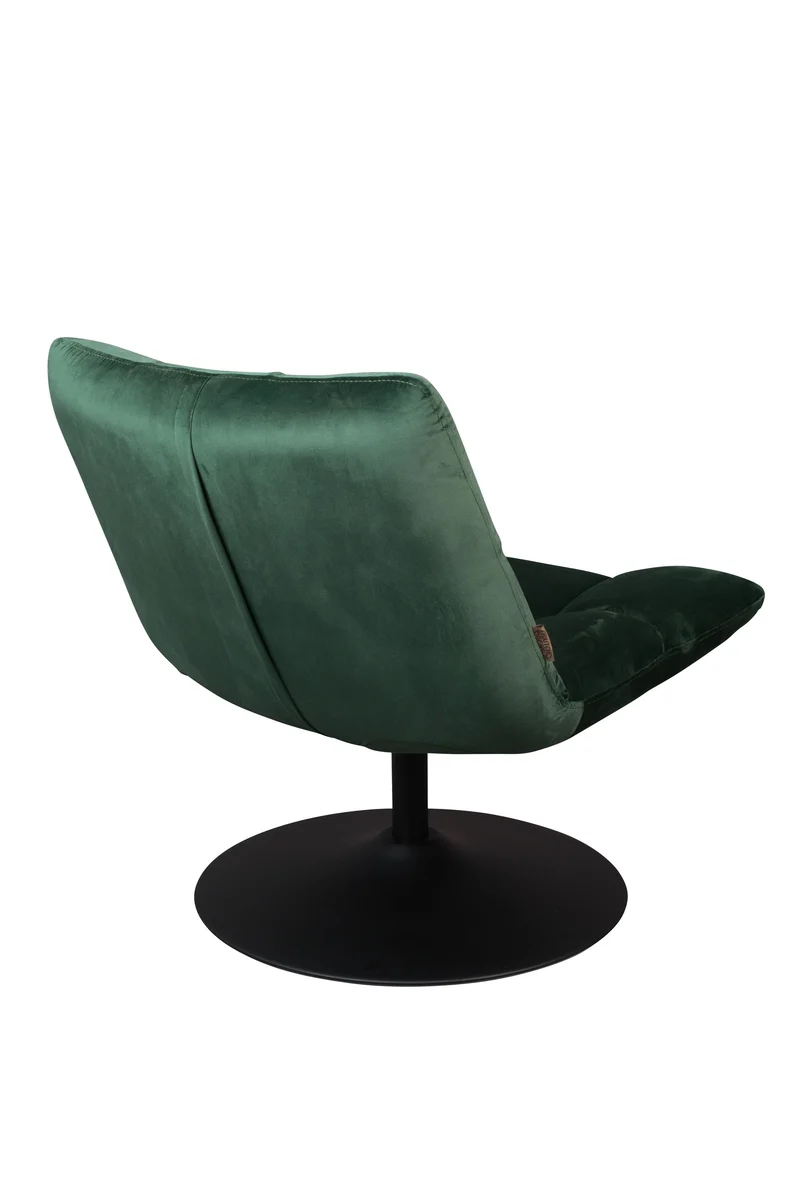 Dutchbone Loungesessel Bar Velvet – Grün, Stoff, 66 × 78 cm