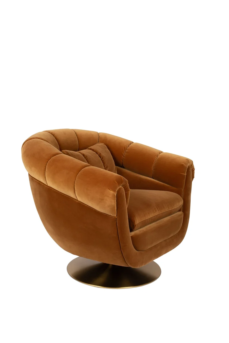 Dutchbone Loungesessel Member Whiskey – Braun, Stoff, 88 × 82 × 79 cm