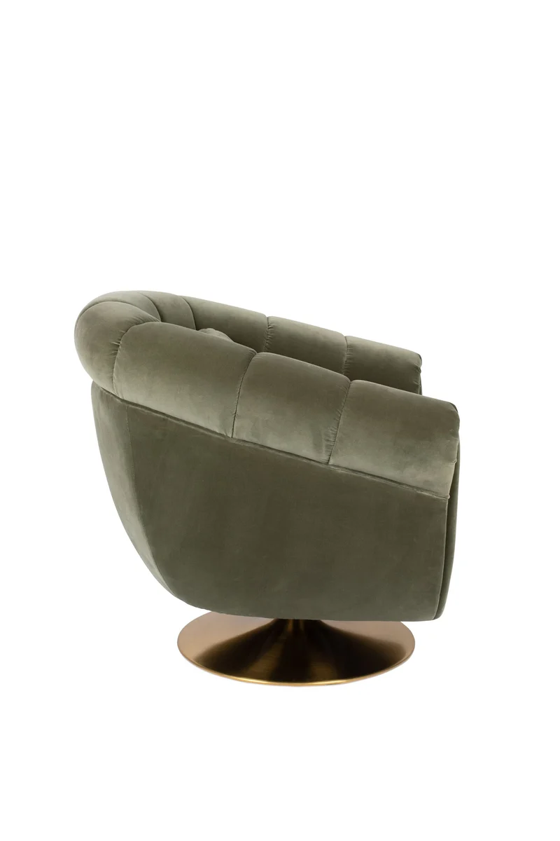 Dutchbone Loungesessel Member Olive – Stoff, 88 × 82 × 79 cm