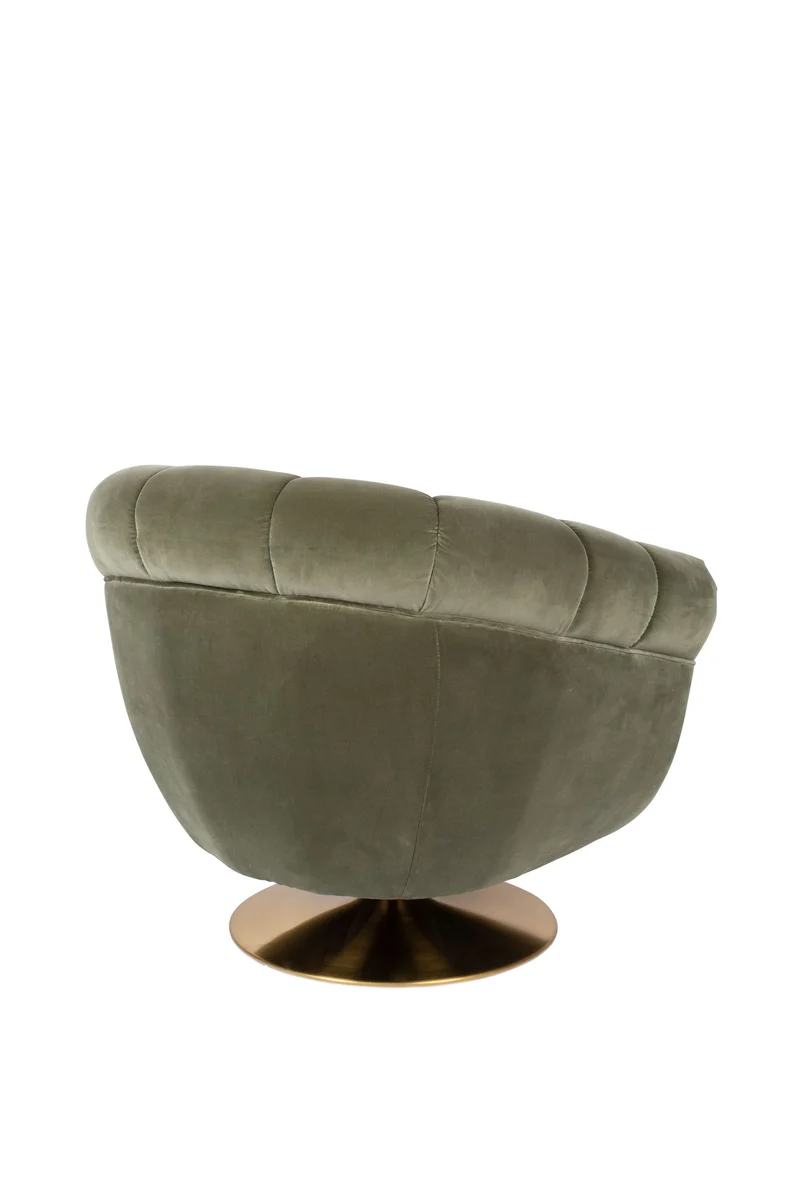 Dutchbone Loungesessel Member Olive – Stoff, 88 × 82 × 79 cm