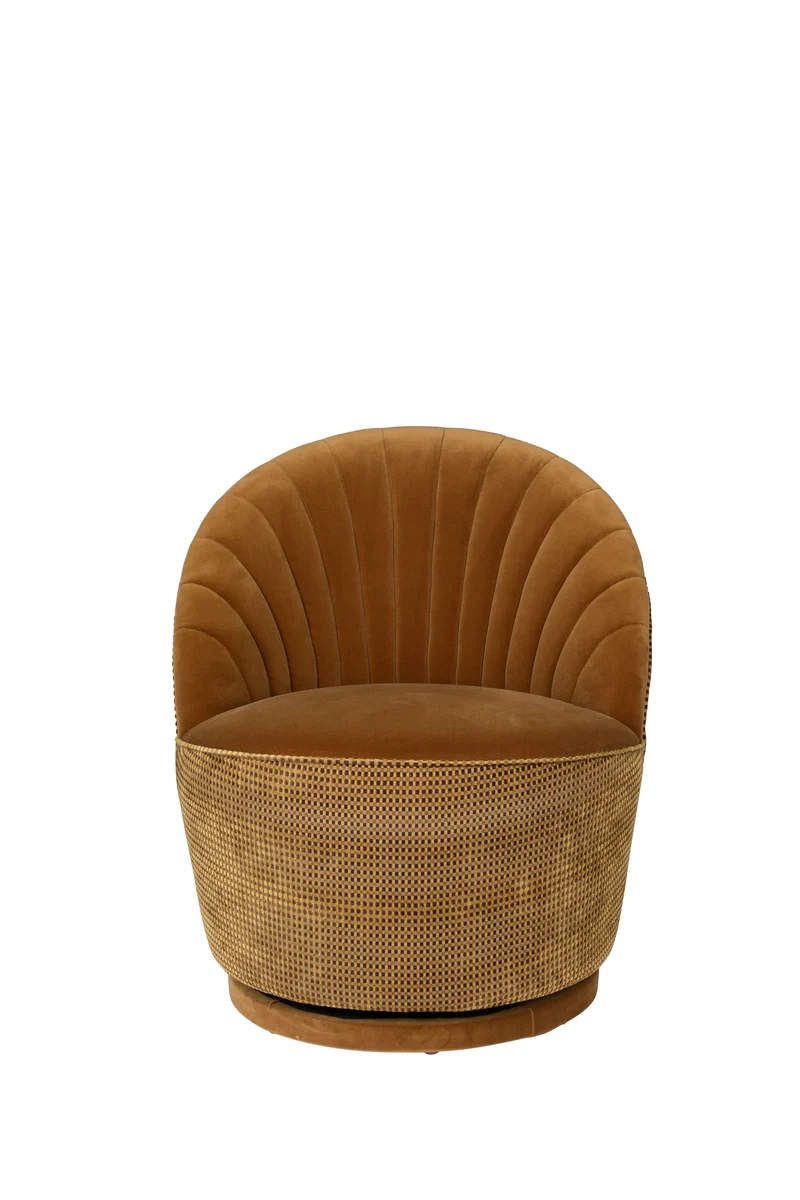 Dutchbone Loungesessel Madison Whiskey – Orange, Stoff, 76 × 67 × 78 cm