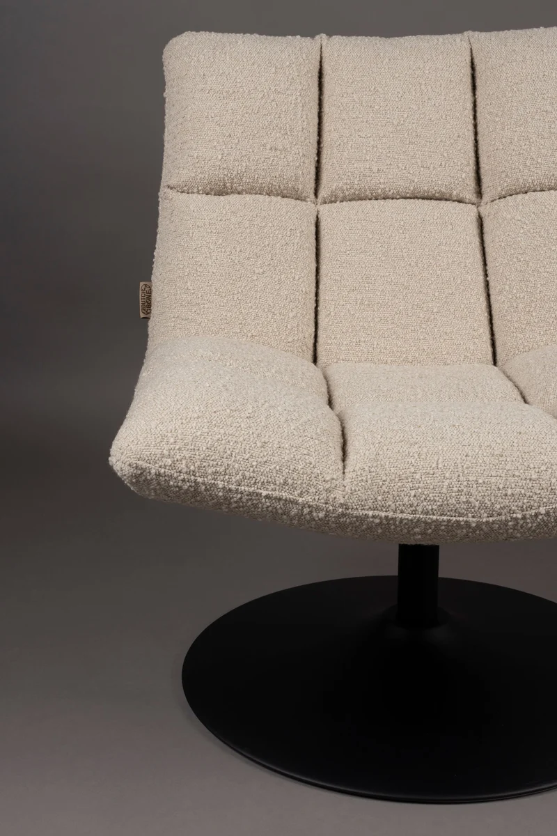 Dutchbone Loungesessel Bar Bouclé – Beige, 66 × 78 cm